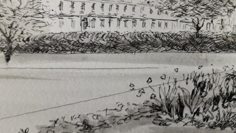 Le Louvre vu des Tuileries