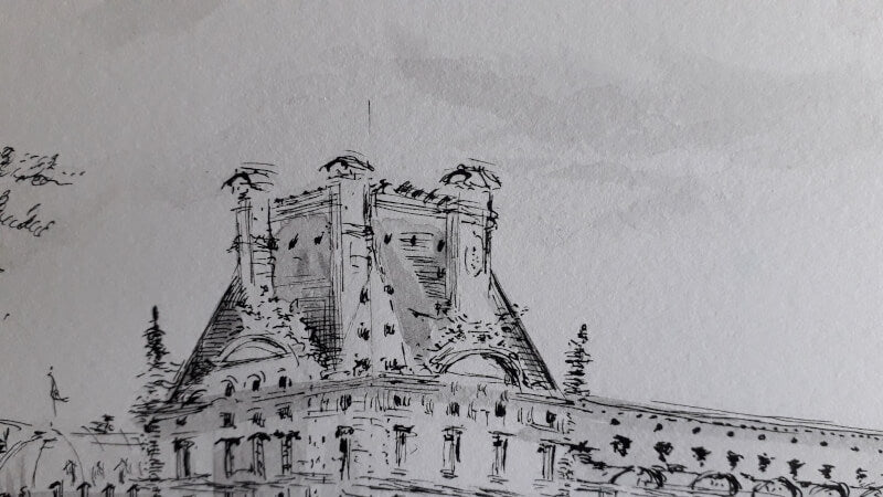 Le Louvre vu des Tuileries