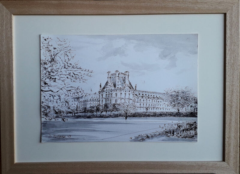 Le Louvre vu des Tuileries