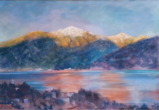 Grignes Massif at sunset