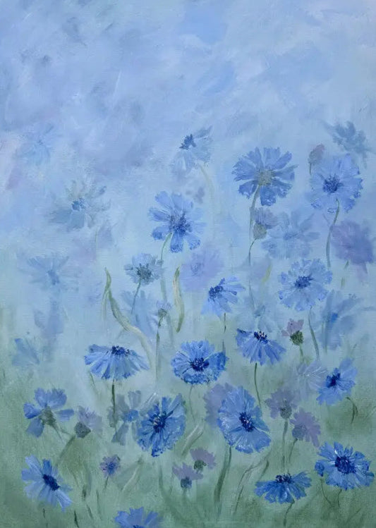 Série Tendresse. Bleuets