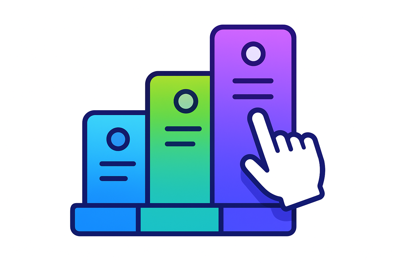 je veux une icone colorée sans texte et sans signe monétaire pour illustrer l'étape "choisissez votre abonnement"